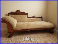 Antique Eastlake Victorian Chaise Fainting Couch Antiques Sofas