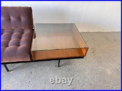 10ft Vintage Mid-Century Sofa/End Table Combination Designed by Florence Knoll