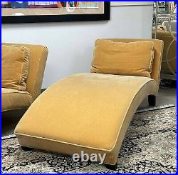 11803-101 Thayer Coggin Armless Chaise Upholstered in Mohair