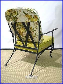 12 Pc Iron Woodard Sunroom Set Sofa, Rockers, Chair, Ottoman, Table & 4 Chairs