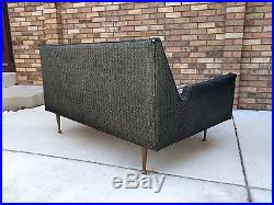 131 mid century modern SECTIONAL sofa by KARPEN vintage 1960s danish mod walnut