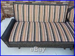 131 mid century modern SECTIONAL sofa by KARPEN vintage 1960s danish mod walnut