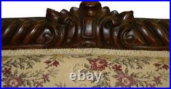 17329 Victorian Rope Carved Unusual Sofa