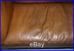 £1785 Halo Reggio Aniline Brown Leather 3 Seat Sofa From John Lewis Part Suite