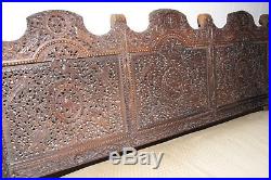1800-1900s MASTERPIECE ANGLO-INDIAN HAND-CARVED SOLID ROSEWOOD ASIAN SOFA
