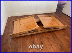 1850s Antique Heart Pine Day Bed (box spring, mattress, and linens included)
