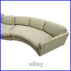 190L MILO BAUGHMAN CRAFT ASSOC SECTIONAL SOFA COUCH Loveseat Settee Mid Century