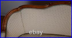 1920 Antique French Louis XV carved Walnut living room Loveseat