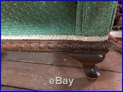 1920's Antique Sofa Beautiful Frame with Nice Upholstery Ready to Use No Reserve