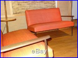 1950s-1960s Mid Century Baumritter VICO Arm Chair & 2 Pc Sectional Pristine