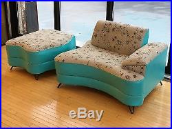 1950s 1960s Mid Century Modern Atomic Age Retro Eames Era Couch Sofa Chair