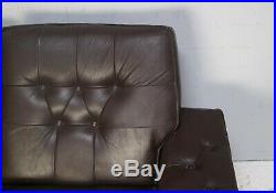 1960s Danish mid century leather sofa