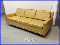1960s Mid Century Modern Monroe Sofa Selig danish mod vtg retro tuxedo sofa