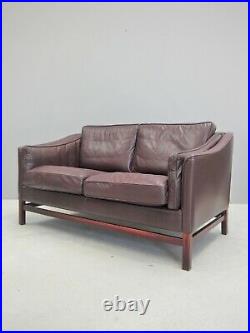 1960s ORIGINAL VINTAGE TWO SEAT SOFA BY STOUBY MADE DENMARK DANISH MID CENTURY