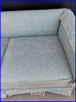 1960s Vintage Henredon Low Back Soft Plaid Sofa