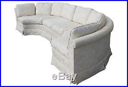 1970's GRAND BAKER SECTIONAL SOFA, VERY GOOD CONDITION 162 Long