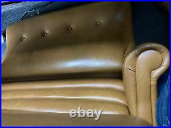 1970s Double Wide Chaise Lounge Massage & Heat Vinyl Naugahyde Retro Recliner