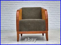 1970s, Scandinavian lounge chair, original very good condition, art deco style