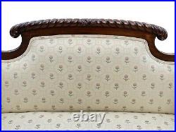 19th C Antique Victorian Mahogany Neo-classical Style Settee / Sofa