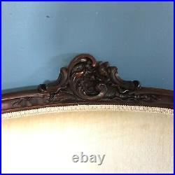 19th C. French Walnut Intricately Carved Louis XV Loveseat