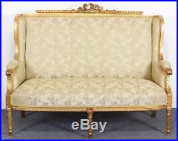 19th Century French Louis XVI Giltwood Sofa Settee