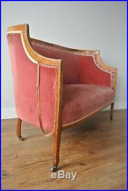 19th Century Victorian French Antique Napoleon III Two-Seater Sofa Circa 1850