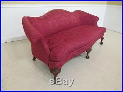 25696EC HICKORY CHAIR CO James River Ball & Claw Mahogany Chippendale Sofa