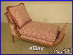 28797E French Swan Carved Frame Chaise Lounge