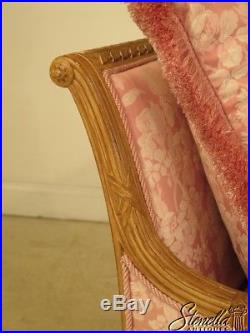 28797E French Swan Carved Frame Chaise Lounge