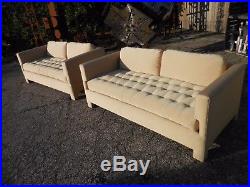 2 Vintage Mid Century Modern Parsons Style Love Seat/Sofas Probber/Wormley Era