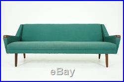 (306-052) Danish Mid Century Modern Teak Sofa Couch Sofa