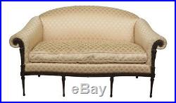30976EC Sheraton Style Solid Mahogany Loveseat Or Small Sofa