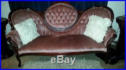 3 piece antique sofa and chairs