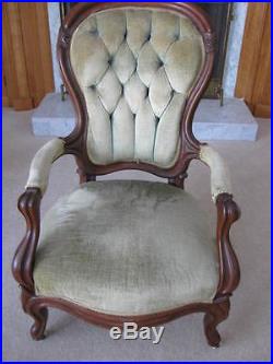 3 piece set Victorian Sofa, Gentlemans chair and chair