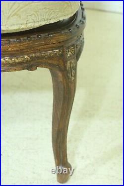 53465EC French Louis XV Style Double Cane Walnut Settee