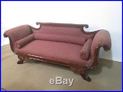 57267 Antique Victorian Carved Empire Sofa