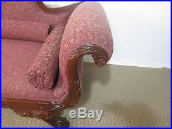 57267 Antique Victorian Carved Empire Sofa