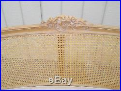 58799 French Caned Loveseat Sofa Couch