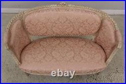 58979EC French Louis XV Style Paint Decorated Loveseat Settee