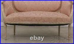 58979EC French Louis XV Style Paint Decorated Loveseat Settee