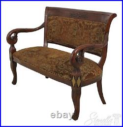 59203EC French Regency Style Mahogany Upholstered Settee
