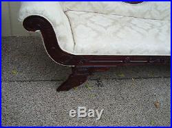 59294 Mahogany Fainting Couch Chaise Lounge Chair