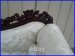 59294 Mahogany Fainting Couch Chaise Lounge Chair
