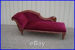 59796 Antique Victorian Fainting Couch Chaise Lounge Sofa