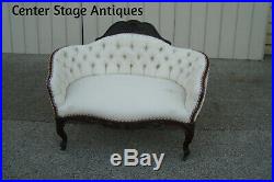 60615 Antique ROSEWOOD Loveseat Couch Chair