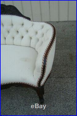 60615 Antique ROSEWOOD Loveseat Couch Chair