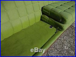60's Adrian Pearsall Style Tufted Gondola Sofa Mid Century Modern Baughman Era