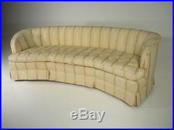 60's Drexel Heritage Curve Front Sofa Vintage Mid Century Modern Wormley Era