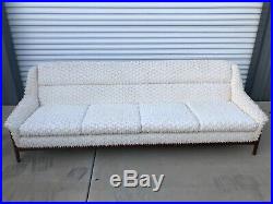 60s Mid Century Modern Dux of Sweden 8' sofa, funky needs refurbish
