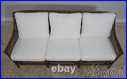 61129EC PANAMA JACK Rattan Sofa w. White Cushions